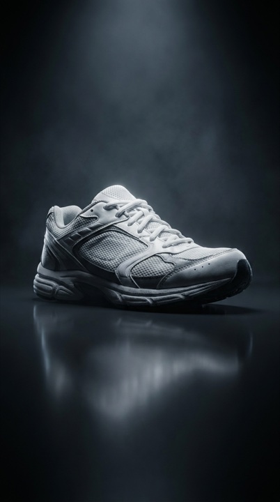 Finished sneaker ad.
